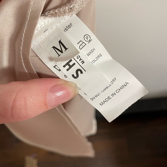 Shein Satin Tie Back Dress - Picture 3 of 3